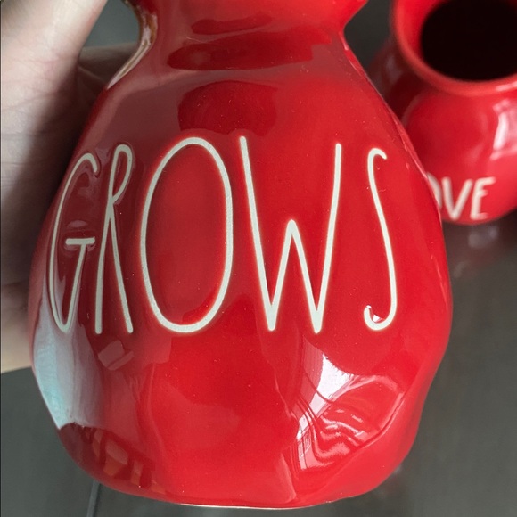 New🌈 Large Rae Dunn Ceramic Vases LOVE GROWS HERE decor - Picture 8 of 8